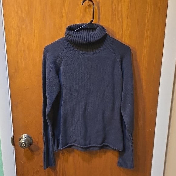 The Limited Grey Turtleneck Sweater Cowl Neck Knit M - Picture 1 of 2